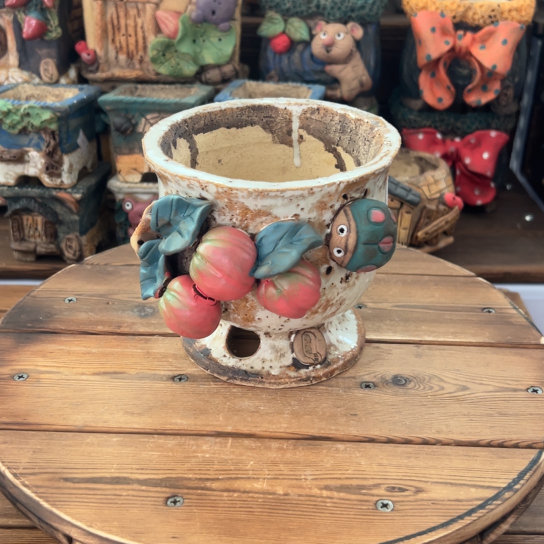 红陶嘻哈多肉花盆