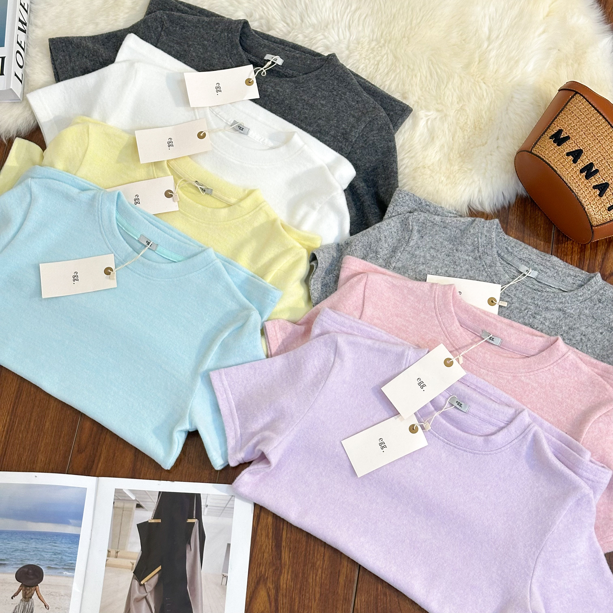 2025夏季新款休闲百搭多色简约棉透气短袖tT恤  2025013