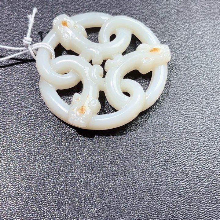 和田玉未镶嵌挂件花**下