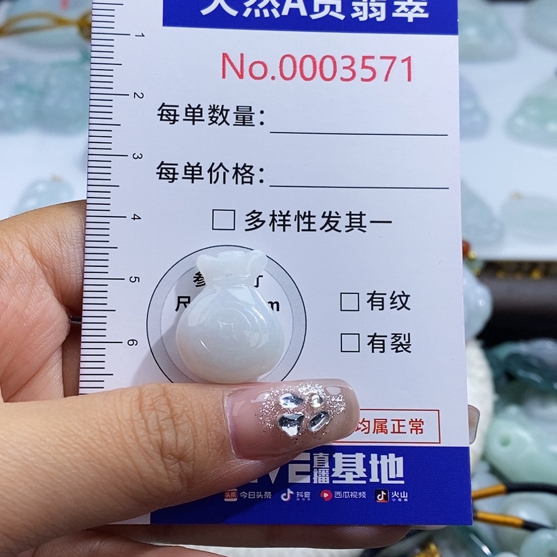 翡翠未镶嵌颈饰3571