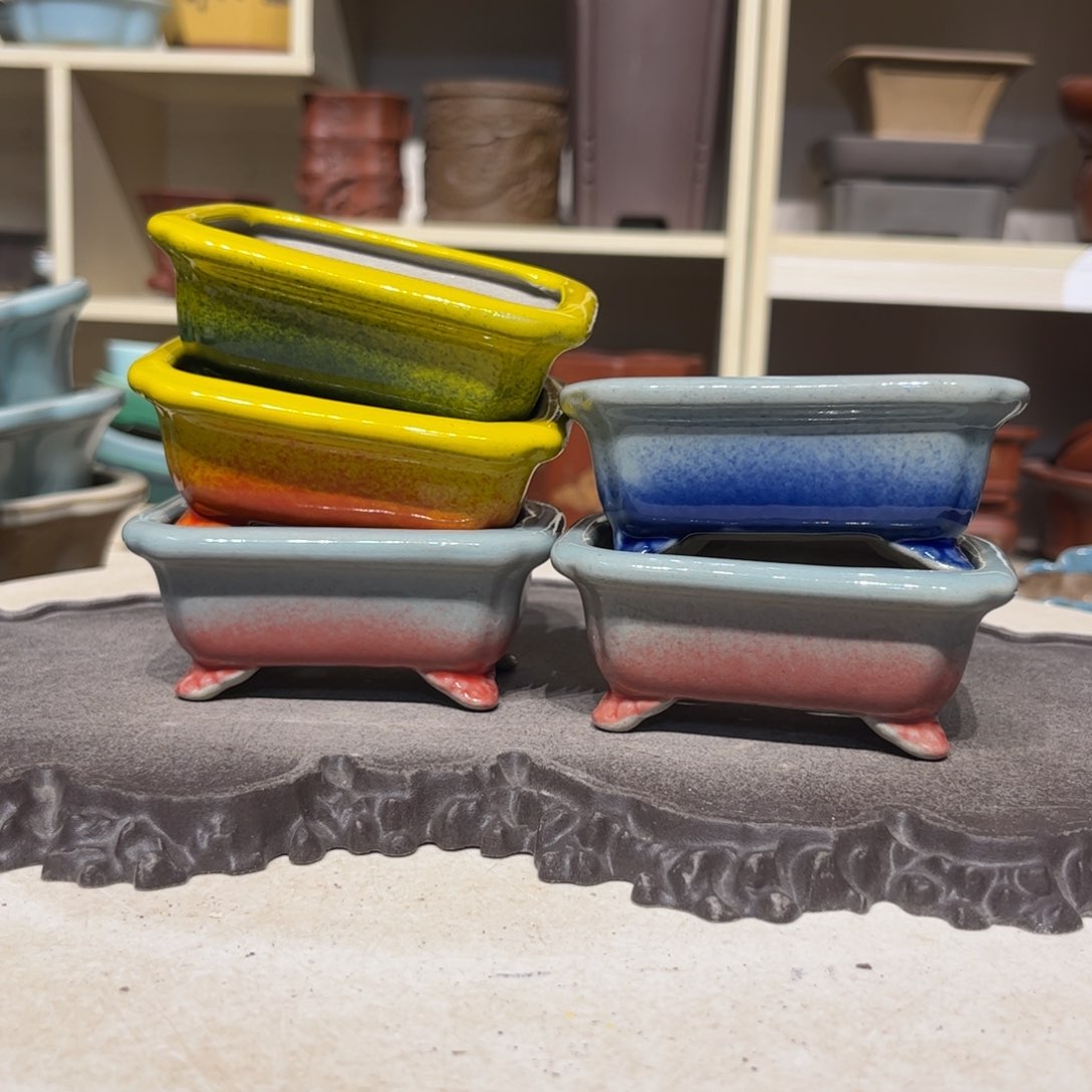 紫砂花盆瑕疵3.5-9.5-7.5-5