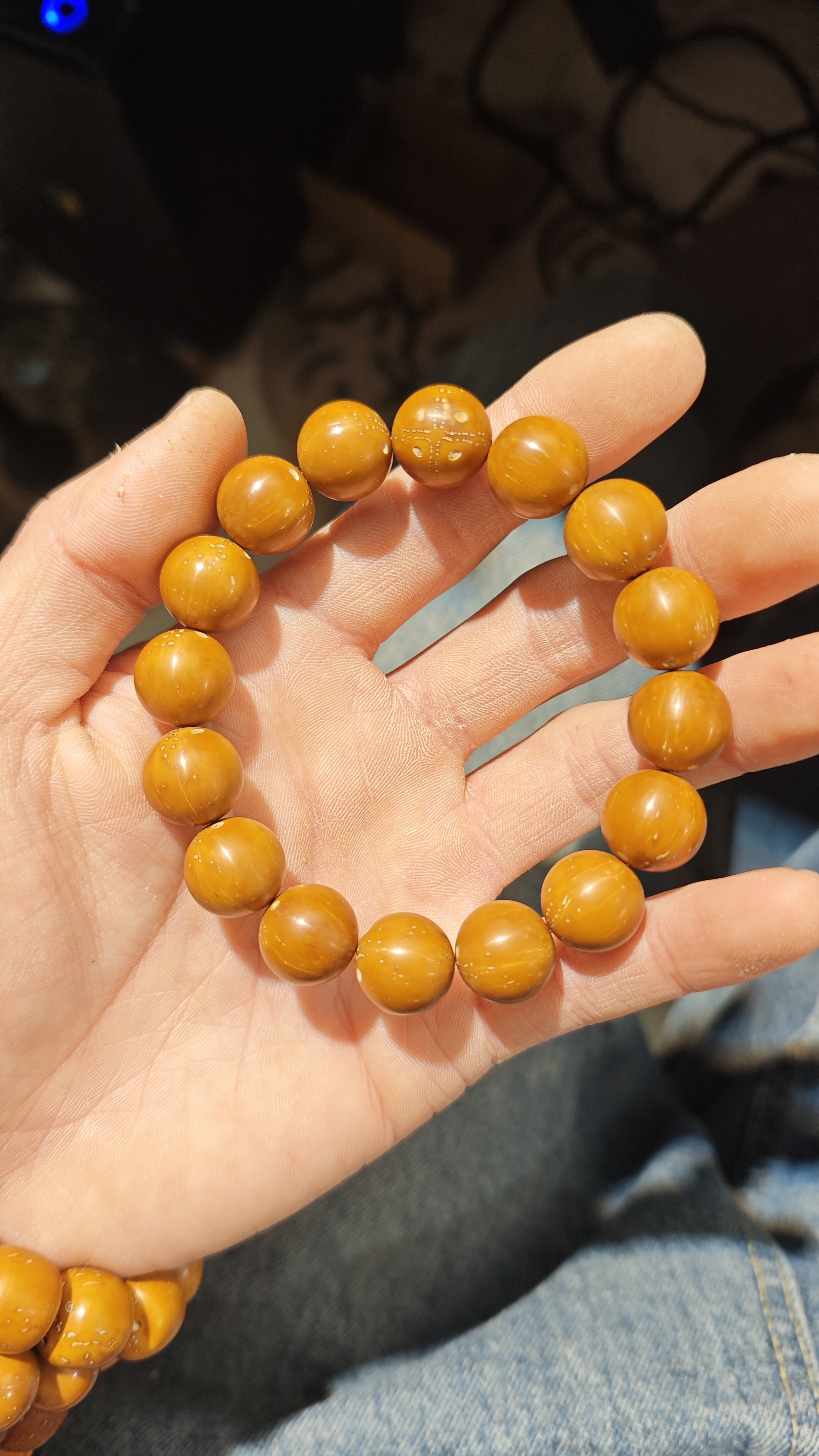 紫金鼠圆珠光珠单圈木制天然文玩手串手链紫金鼠
