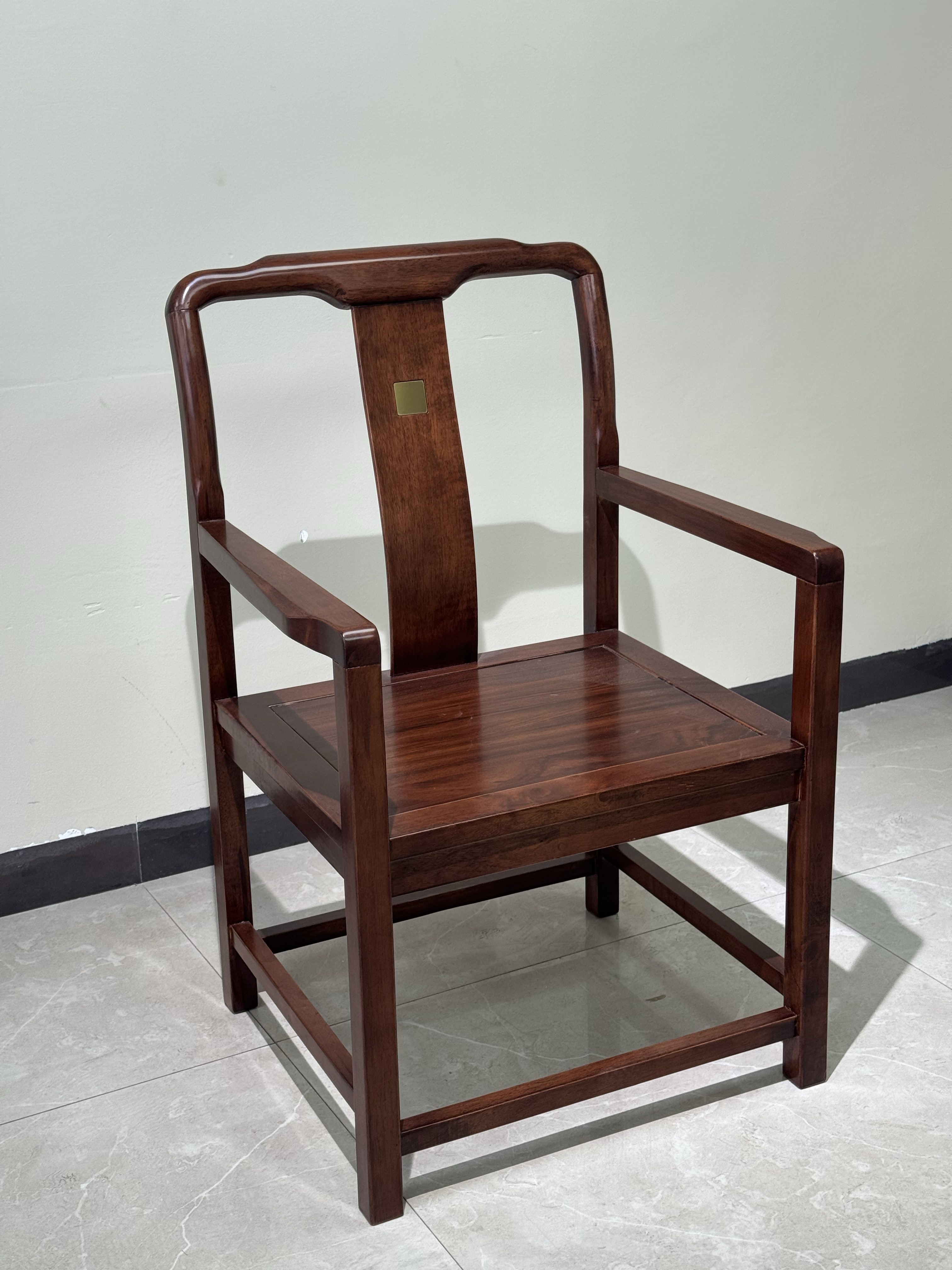 围椅休闲椅靠背椅摇椅简约扶手椅椅子新中式官帽椅