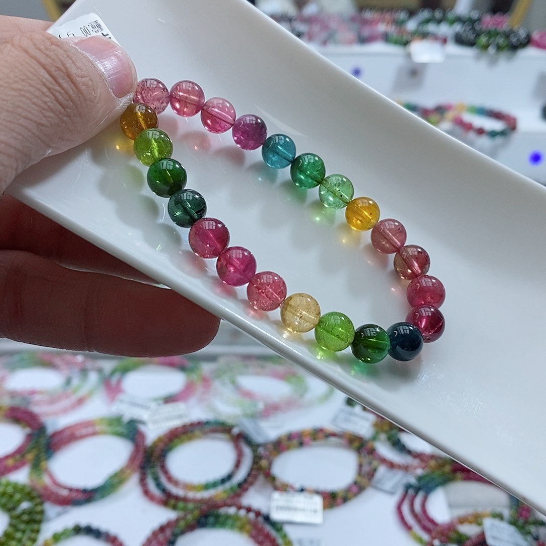 碧玺碧玺未镶嵌手链8