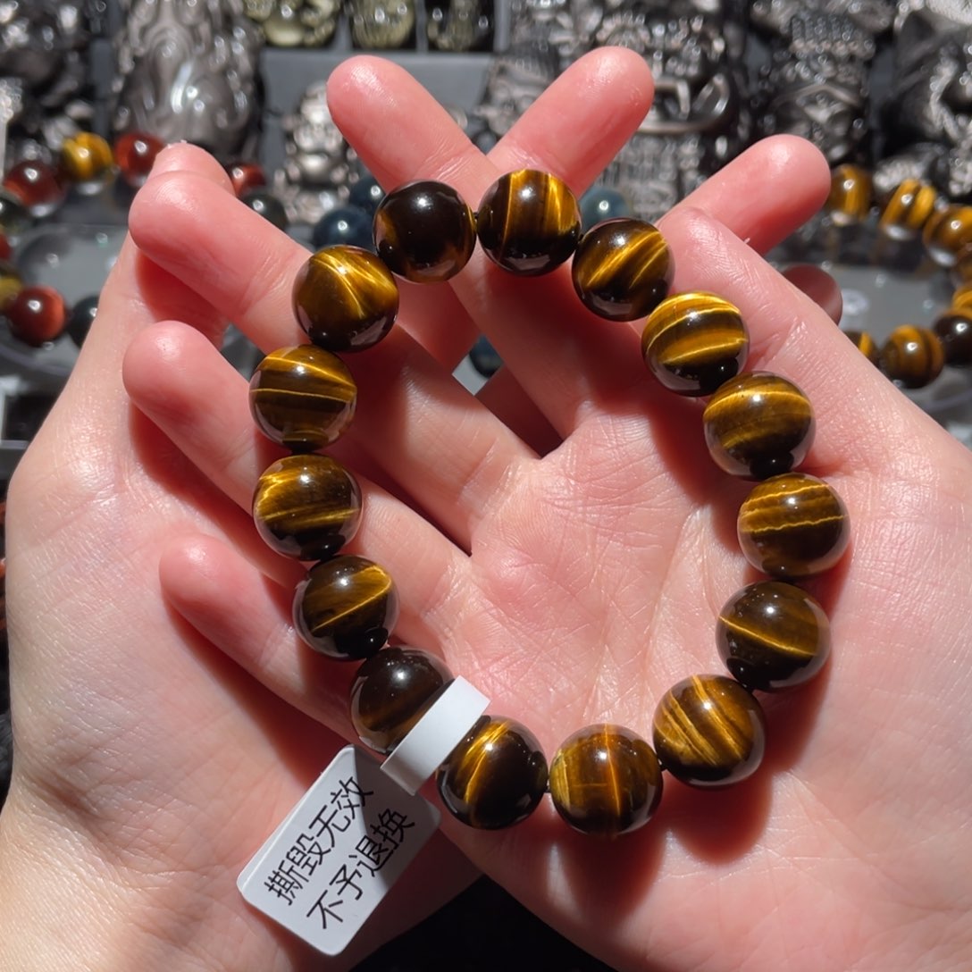 木变石（虎睛石）手串未镶嵌Y****?