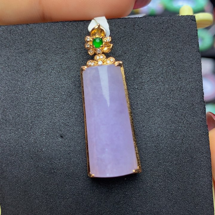 翡翠手链18K金镶嵌翡翠