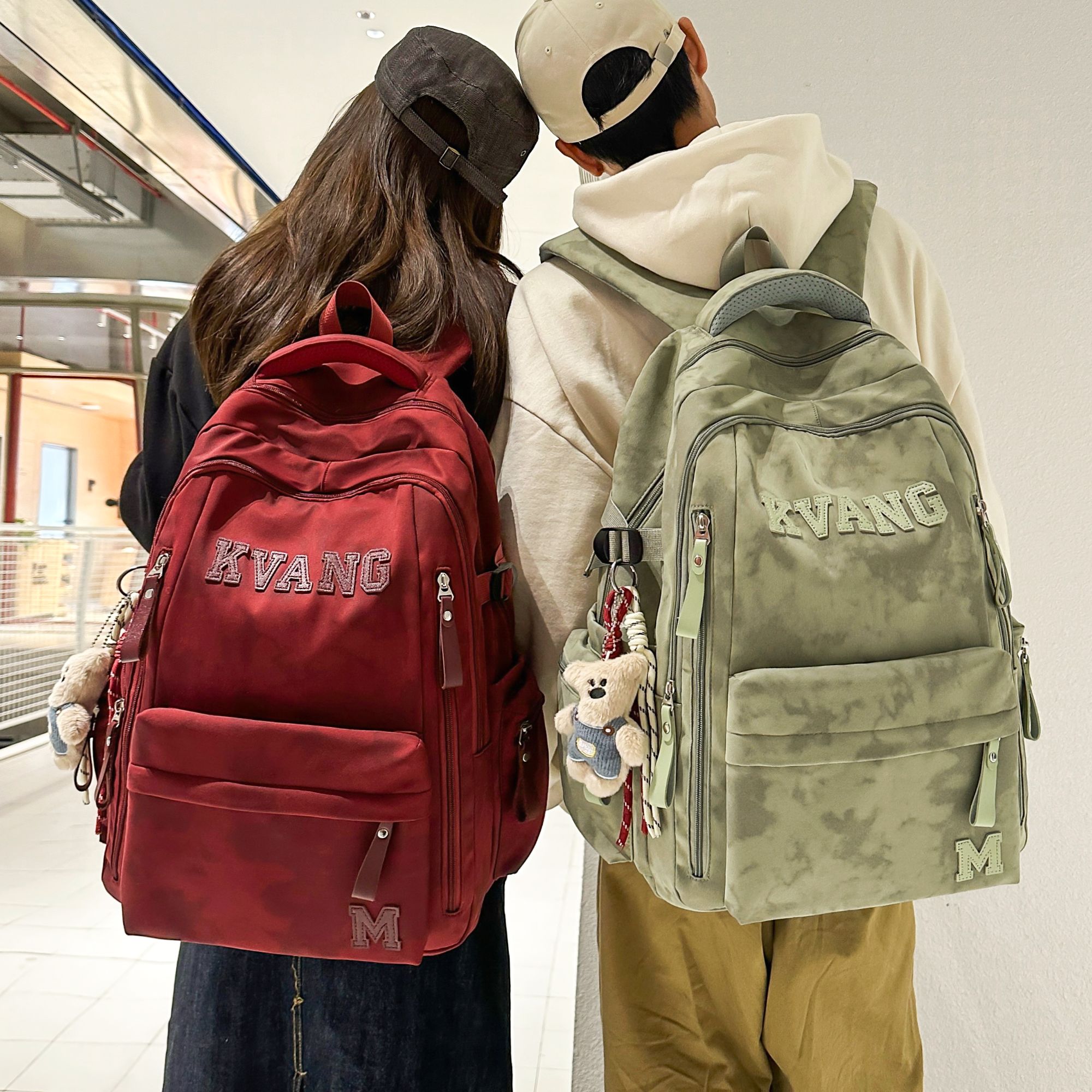 扎染书包韩版大容量简约百搭高中大学生电脑旅行背包初中生双肩包