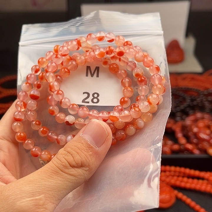 未镶嵌南红玛瑙多样性发货5m m南红玛瑙