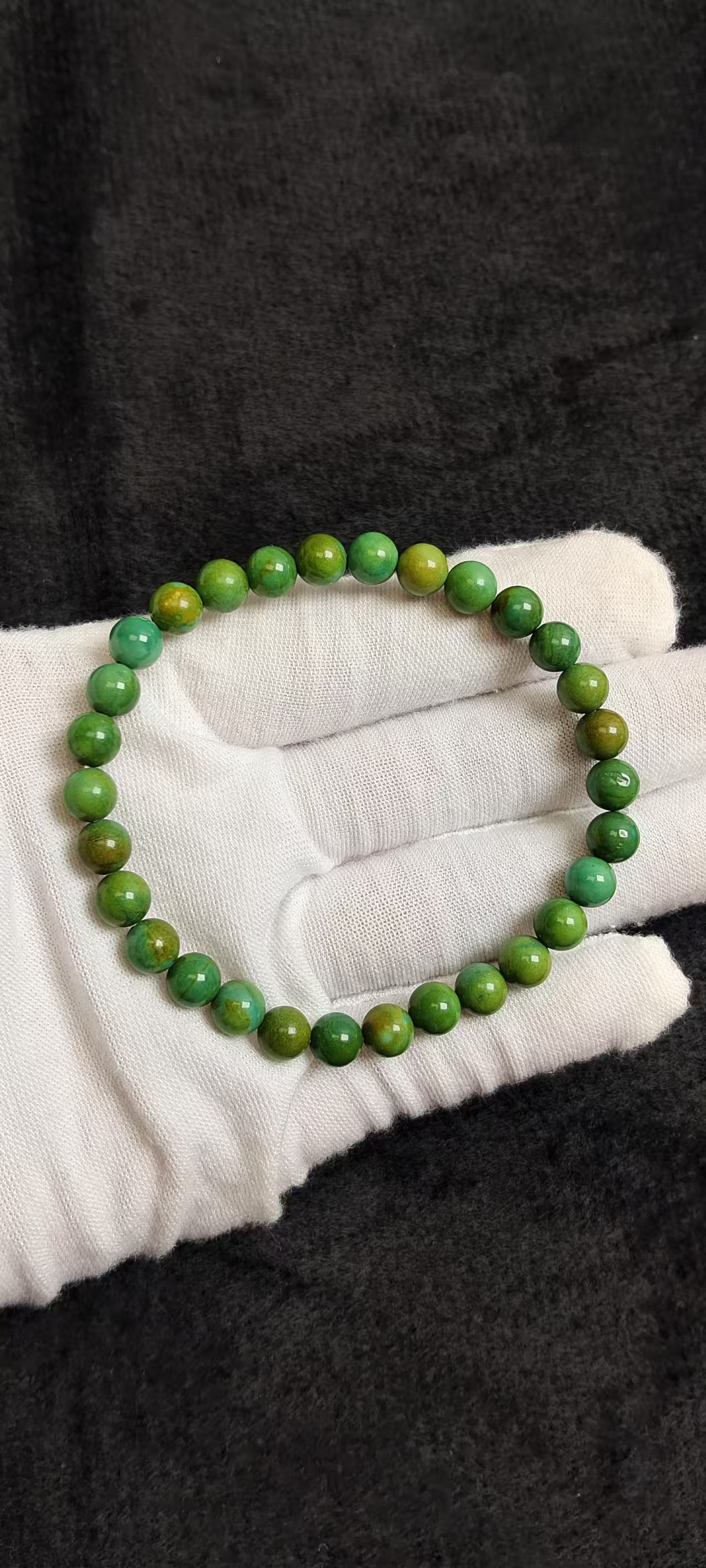 菜籽黄圆珠散珠配饰菜绿diy单圈七夕心动饰品首选