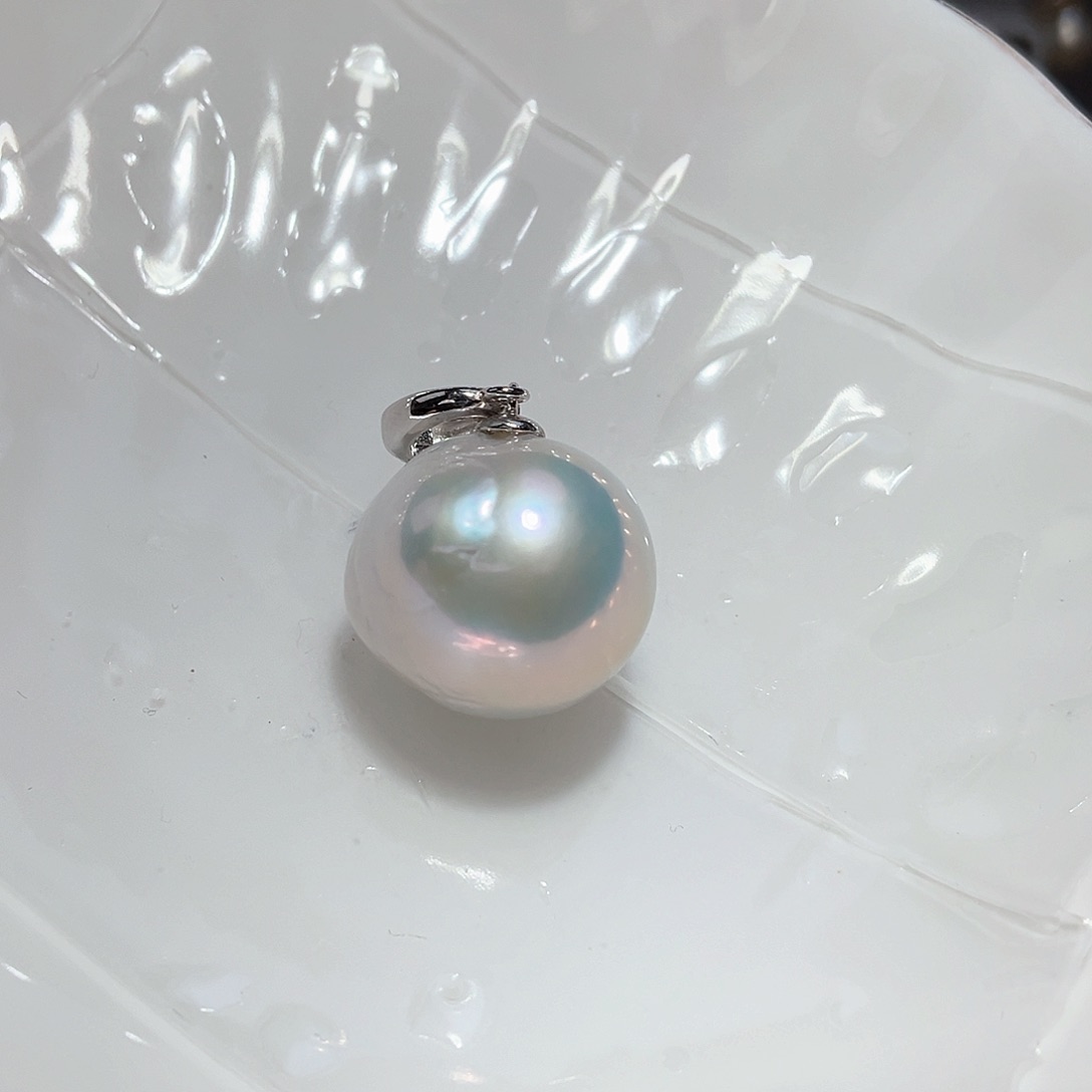 淡水珍珠颈饰银S925镶嵌