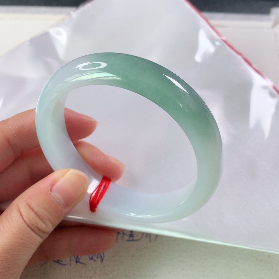 未镶嵌手镯翡翠 正圈半山水 新货②②⑨