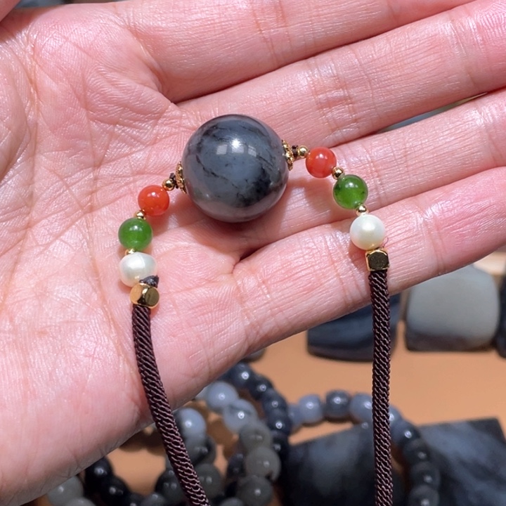 和田玉珠子未镶嵌薇*