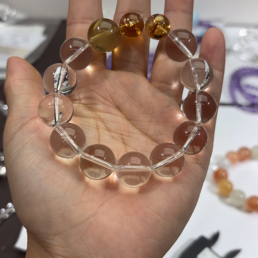 水晶手链未镶嵌手串