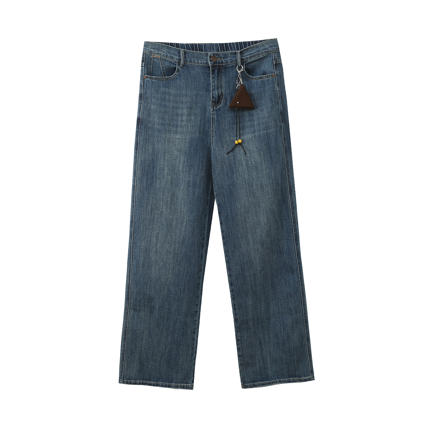 大码女装高腰时尚阔腿裤女2025秋季新款设计感显瘦百搭长裤343324