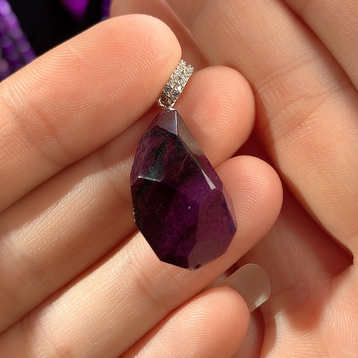 苏纪石（舒俱来）吊坠银S925镶嵌