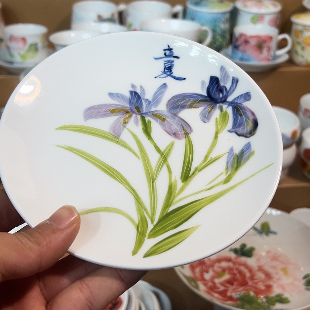 陶瓷景德镇手绘高温陶瓷6.5寸盘