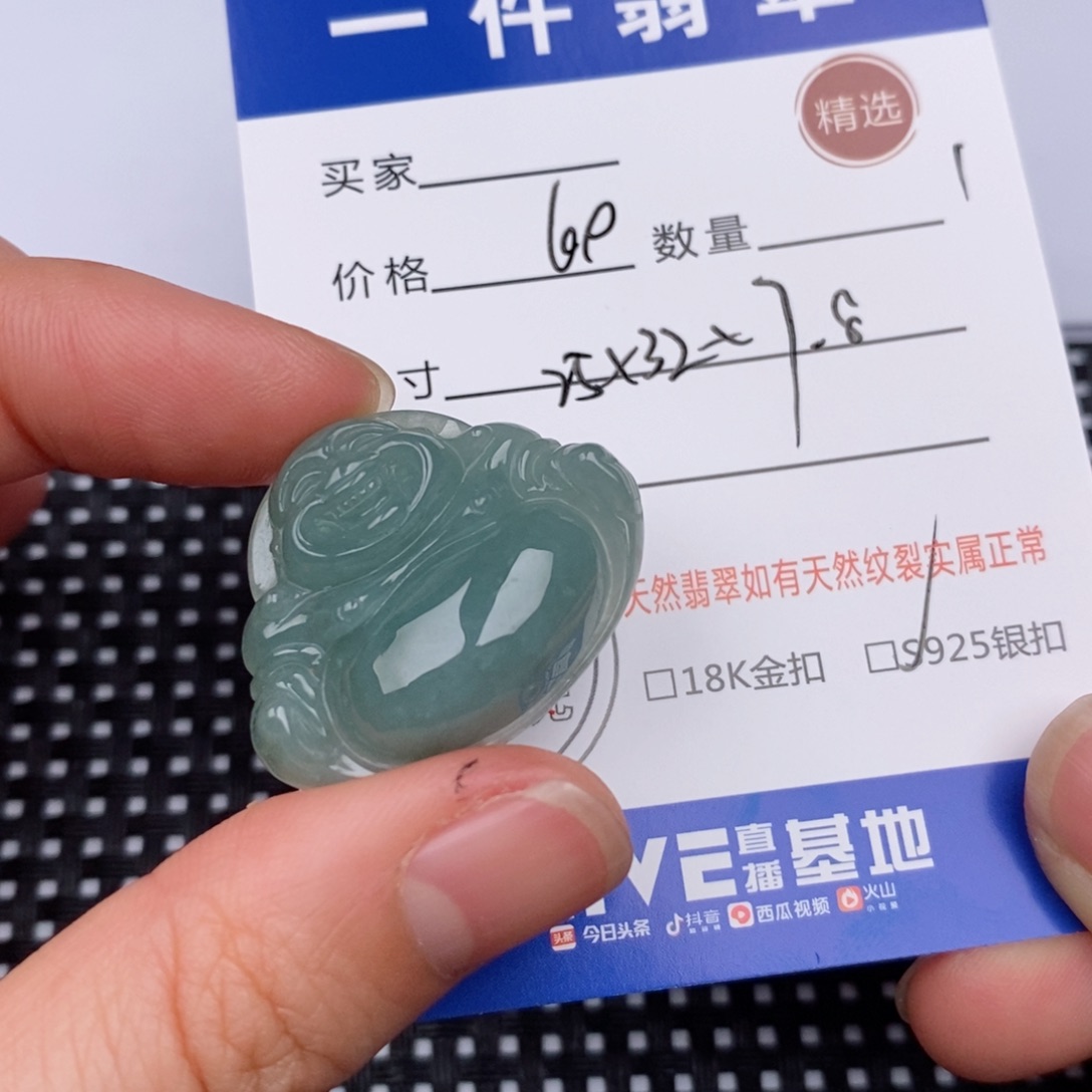 翡翠银S925镶嵌颈饰