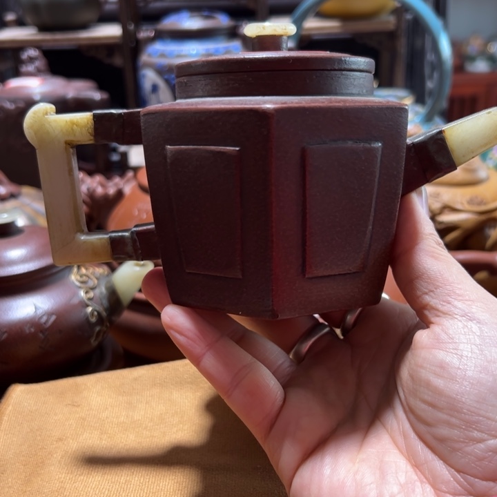 茶壶紫砂紫砂壶收藏起来了！