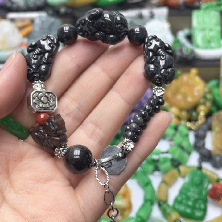 翡翠未镶嵌颈饰手链60