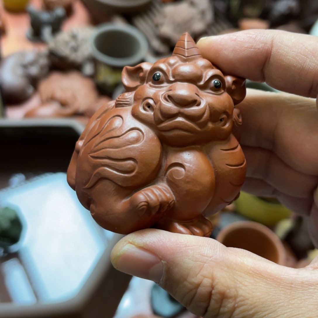 紫砂茶宠紫砂瑕疵