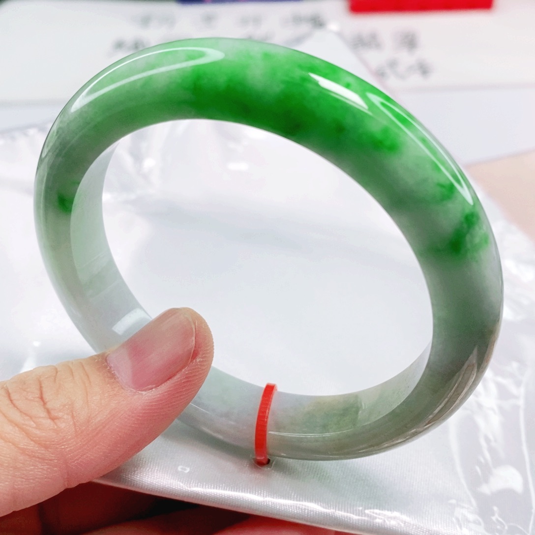 未镶嵌手镯翡翠57.3圈口完整