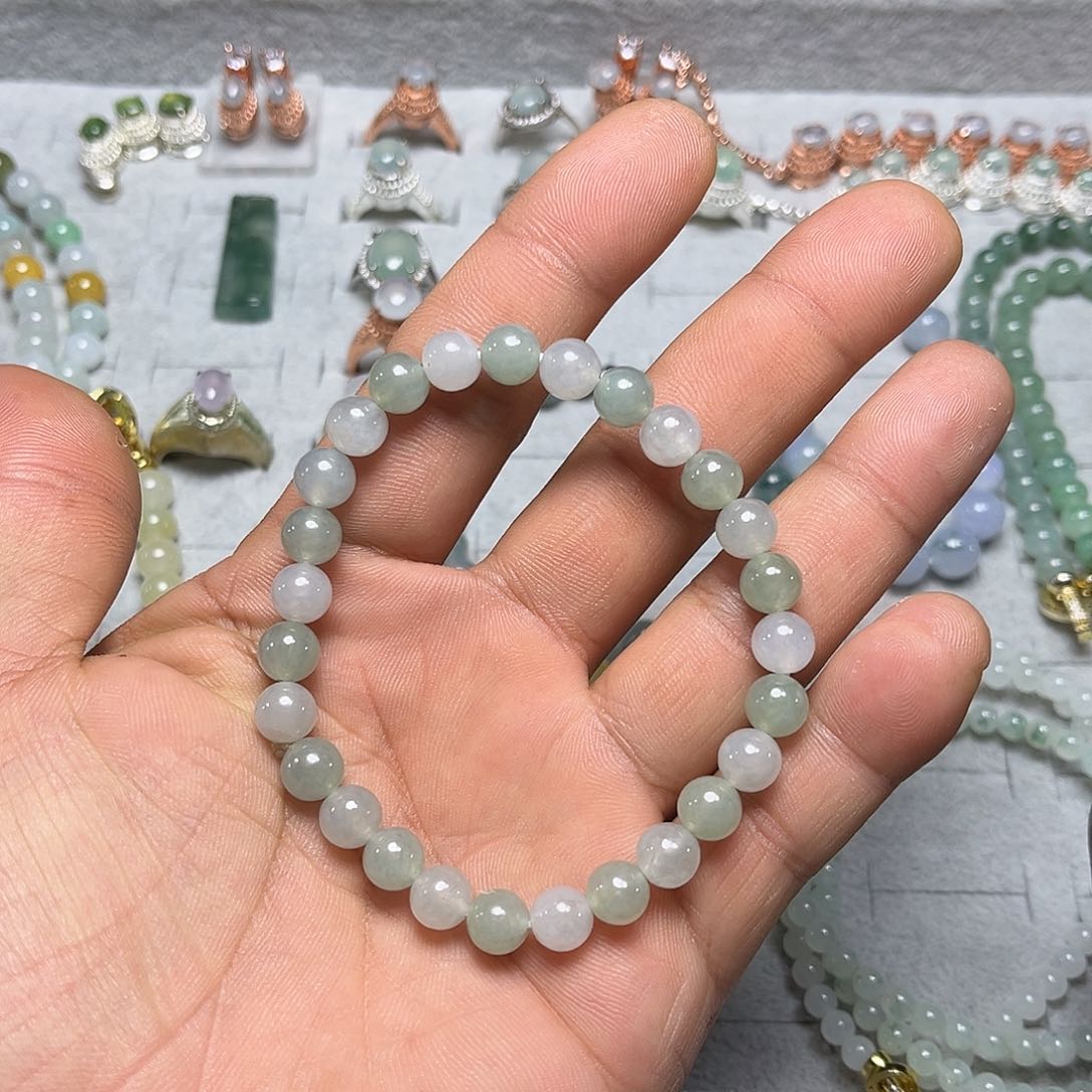 未镶嵌定制翡翠手串