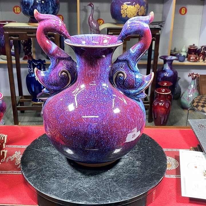 瓶中国神垕精品钧瓷