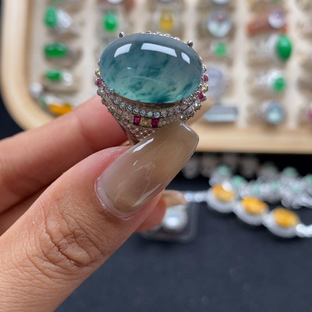 翡翠裸石缅甸天然A货翡翠