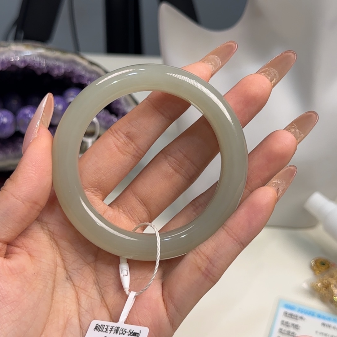 和田玉未镶嵌手镯15号