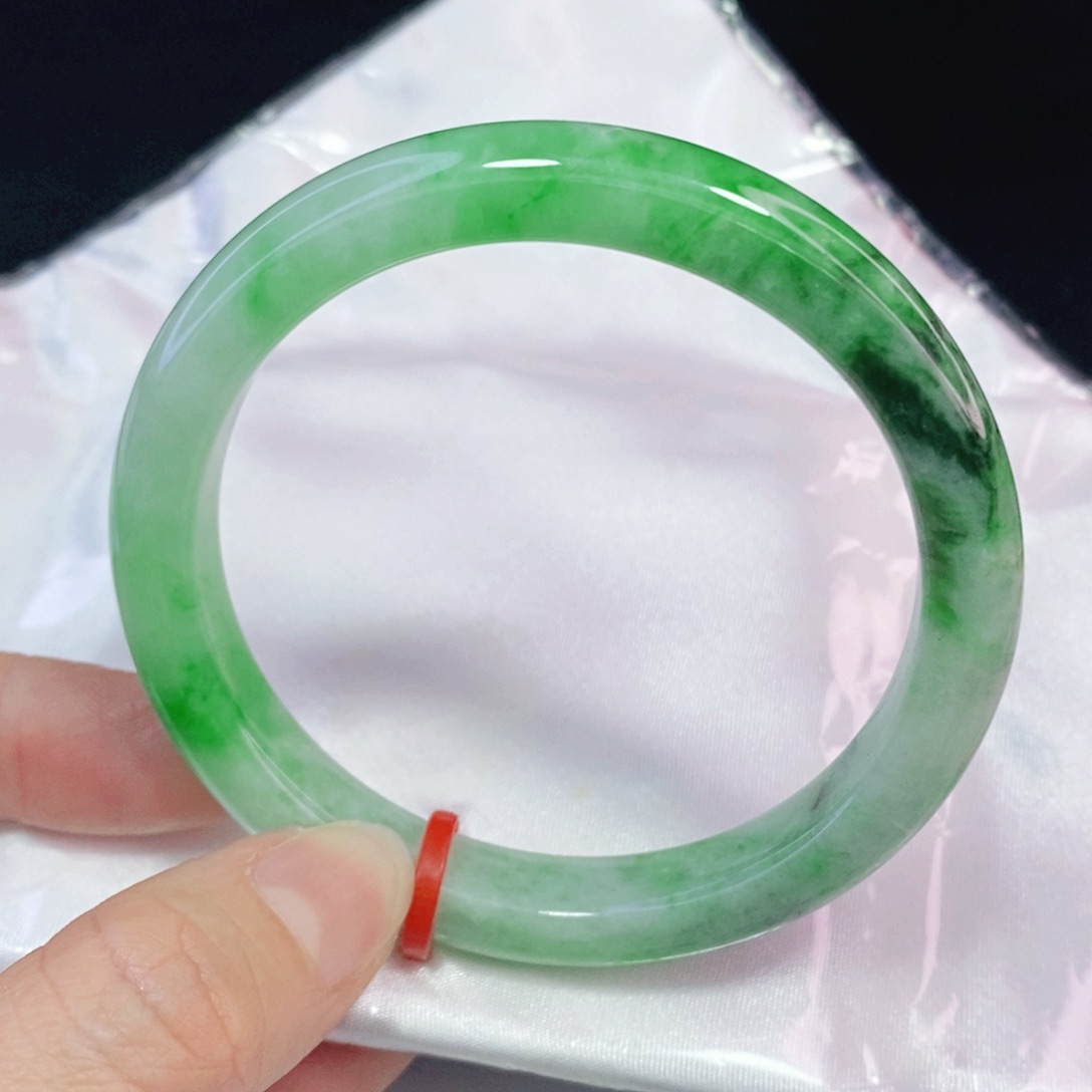 未镶嵌手镯翡翠57.8正圈