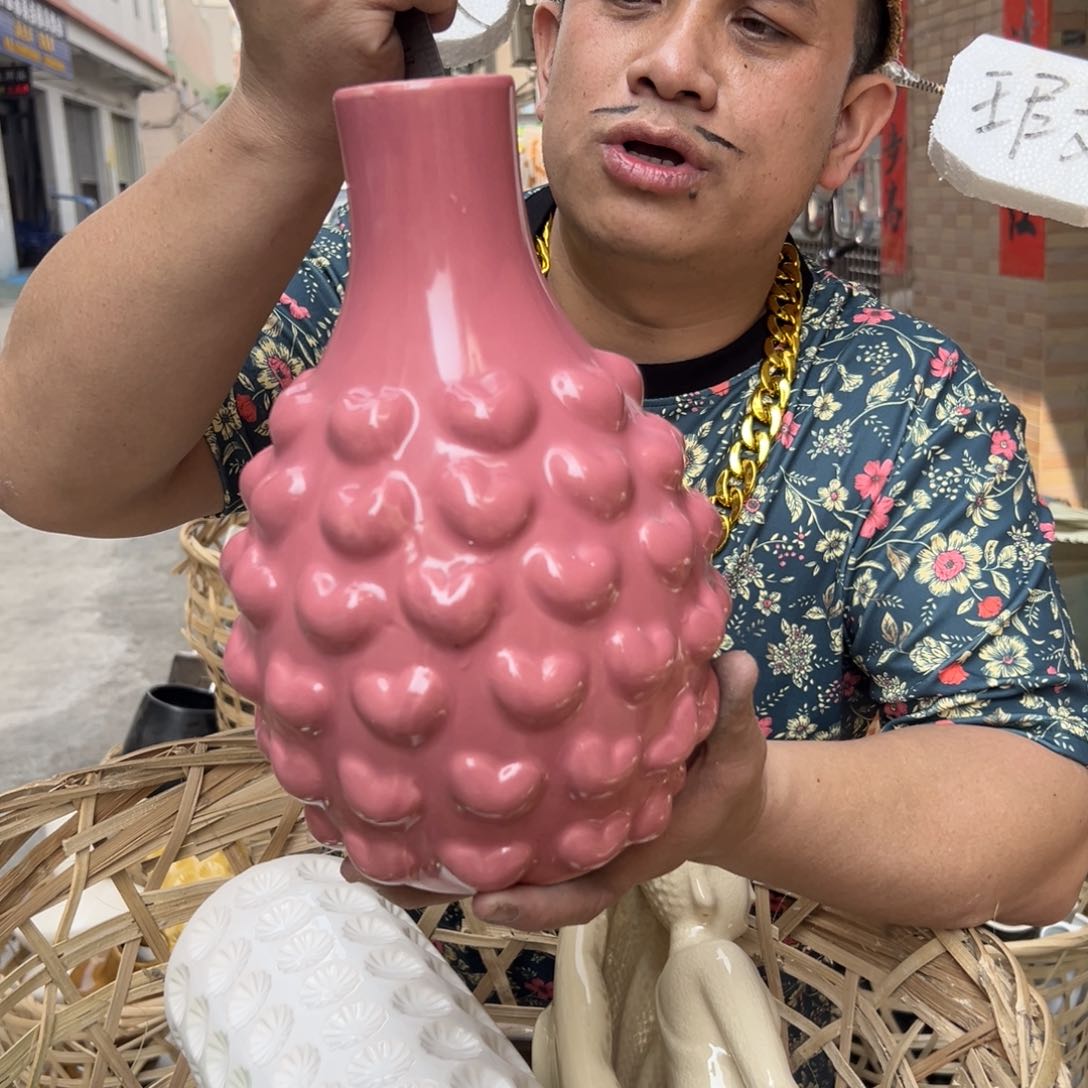 摆件193 号高中低温陶瓷工艺瓶（部分微瑕）