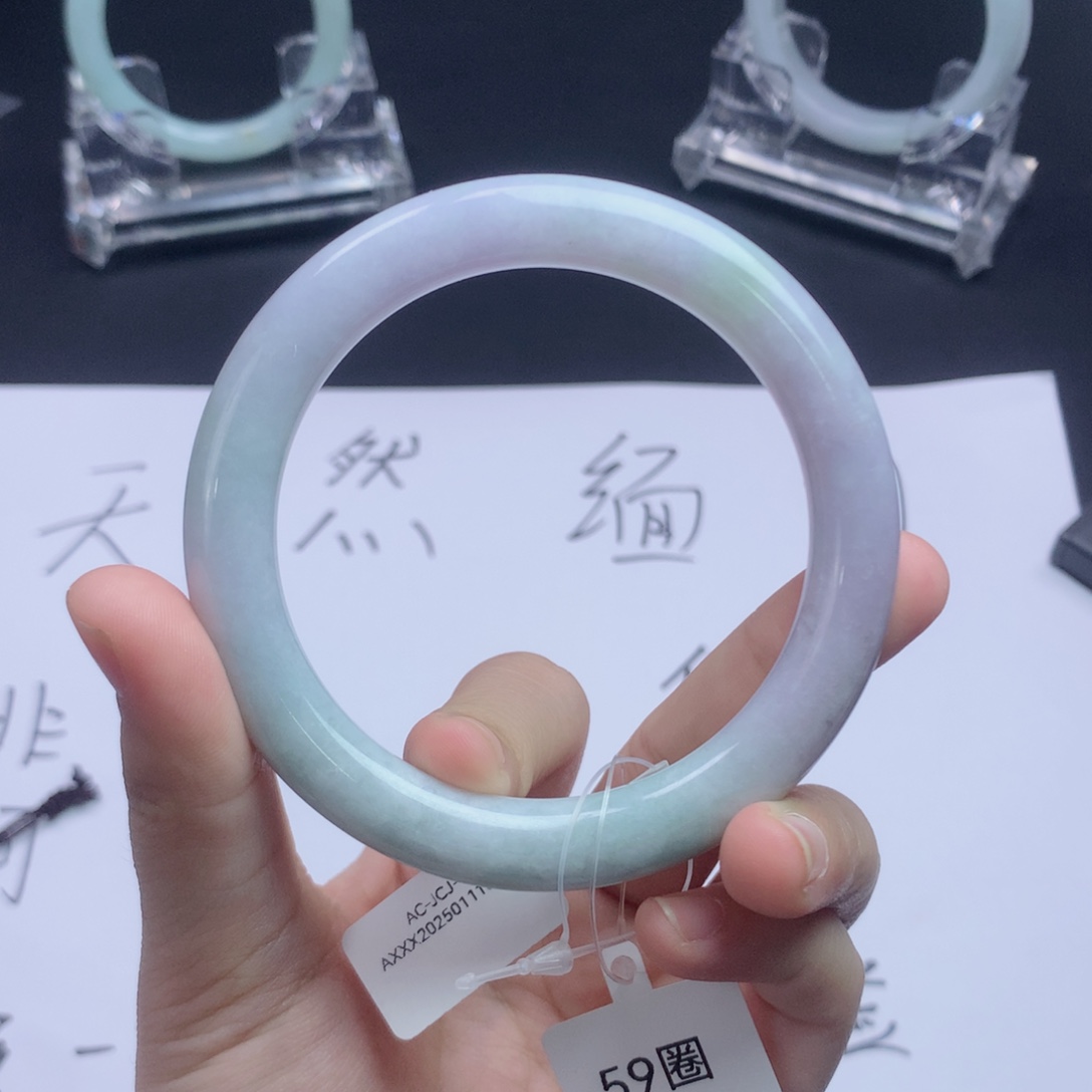 翡翠未镶嵌手镯58-60