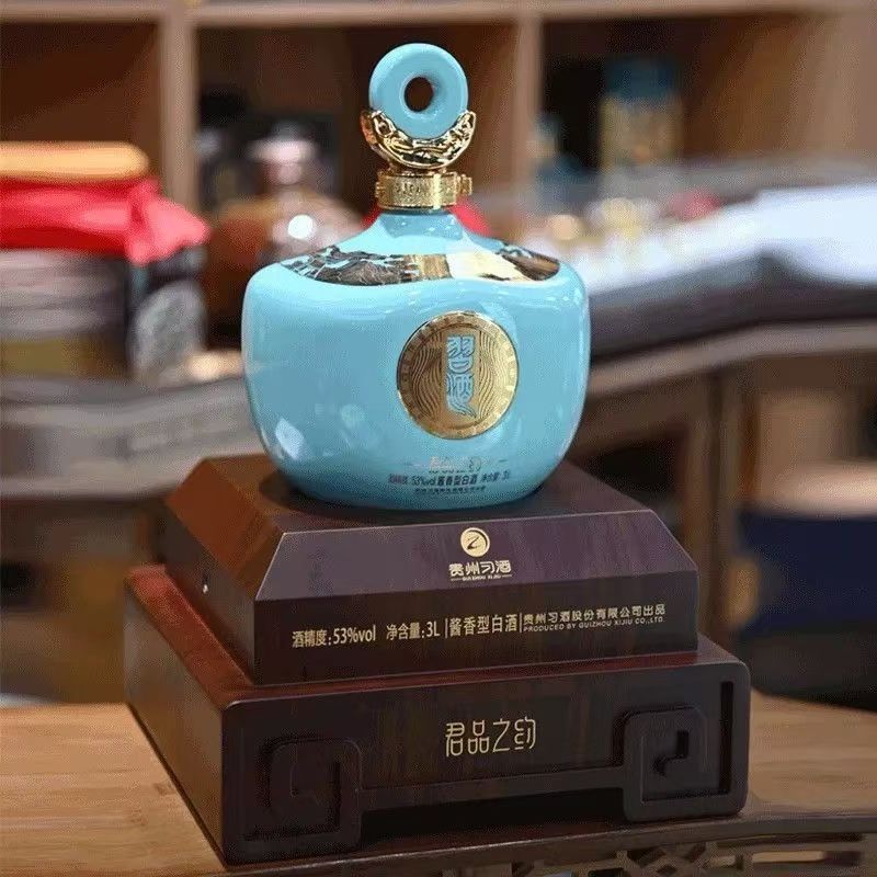 习酒君品之约酱香型白酒3L每坛53度3000ml
