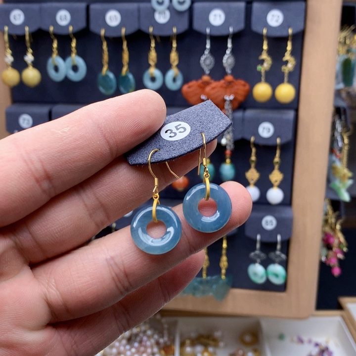 未镶嵌翡翠耳饰耳饰