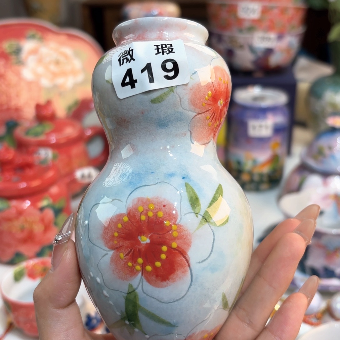 景德镇手绘高温釉下彩陶瓷茶具