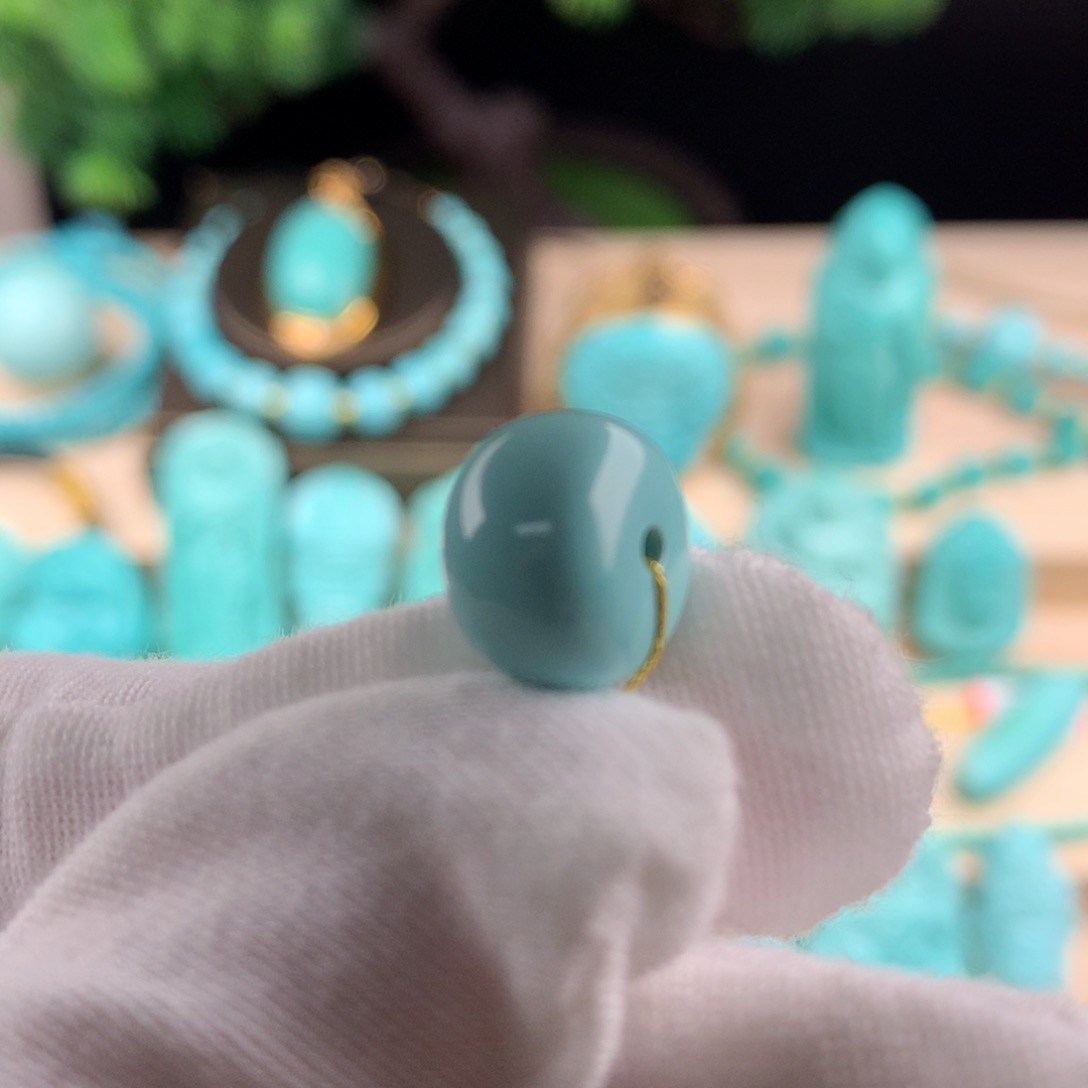 绿松石配珠卡12.5未镶嵌