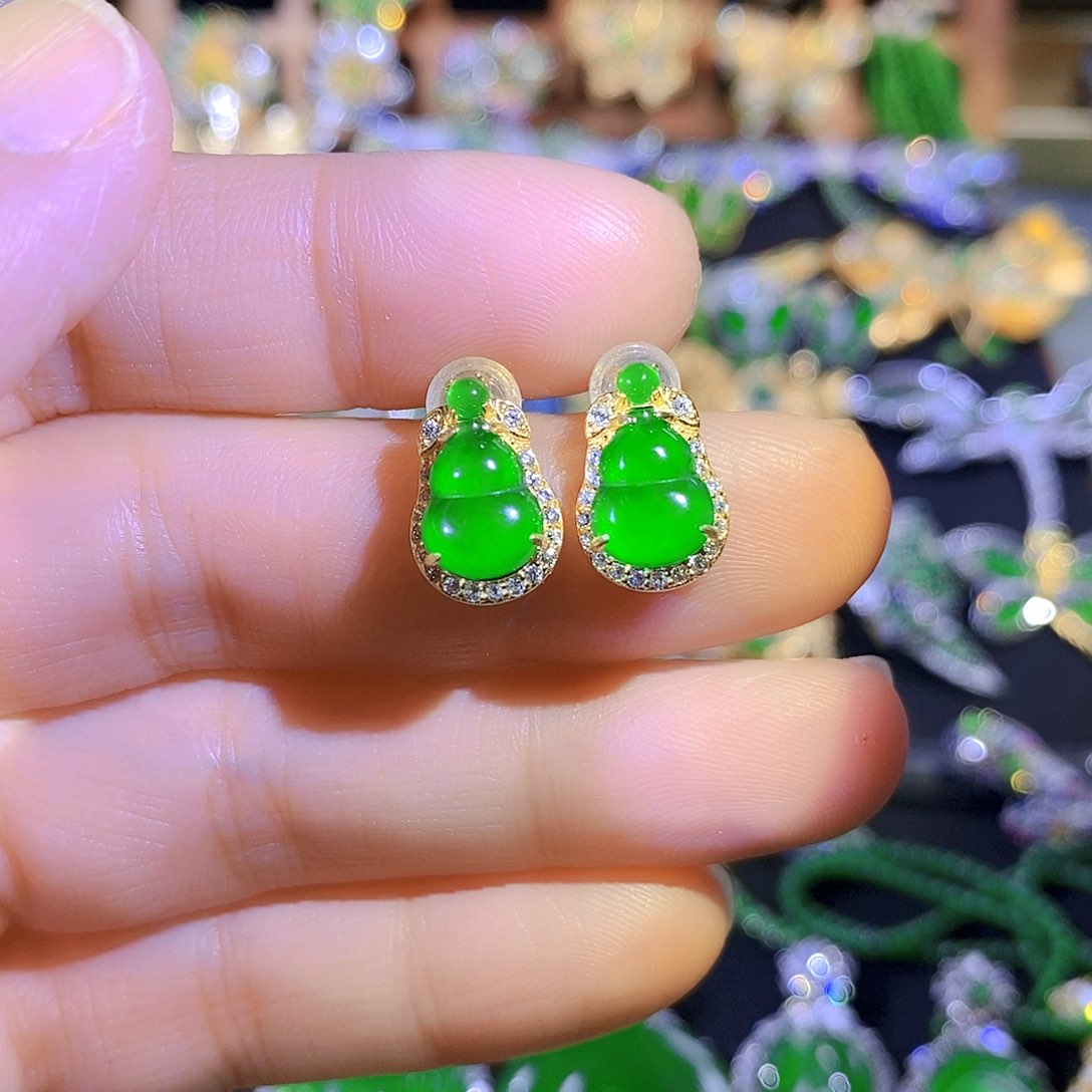 吊坠(不含链)银S925镶嵌翡翠