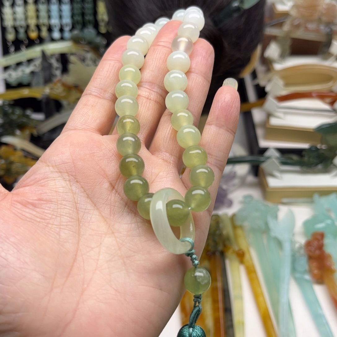 未镶嵌蛇纹石玉发簪
