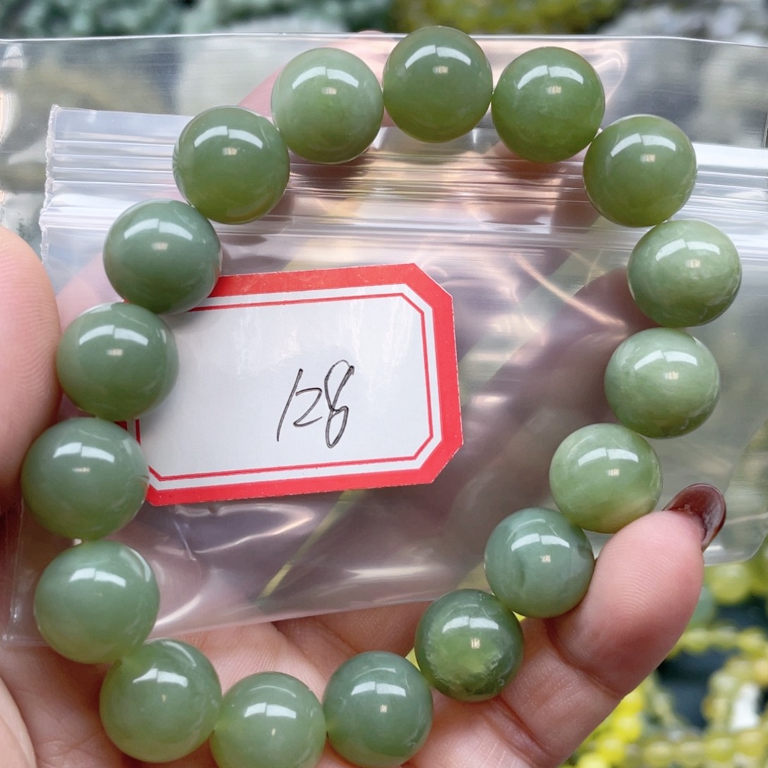 未镶嵌蛇纹石玉手串