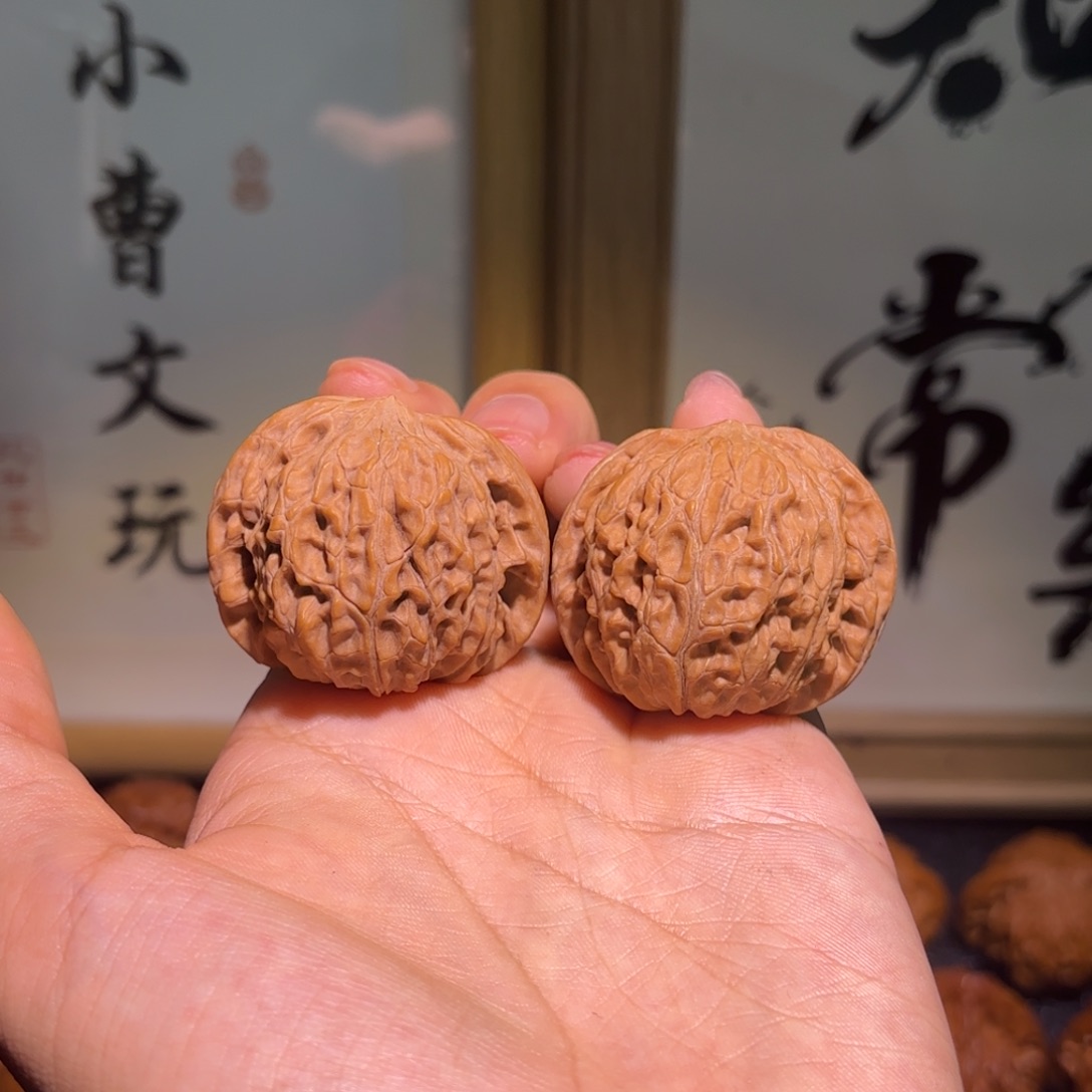 吊坠文玩核桃39尺正球磨