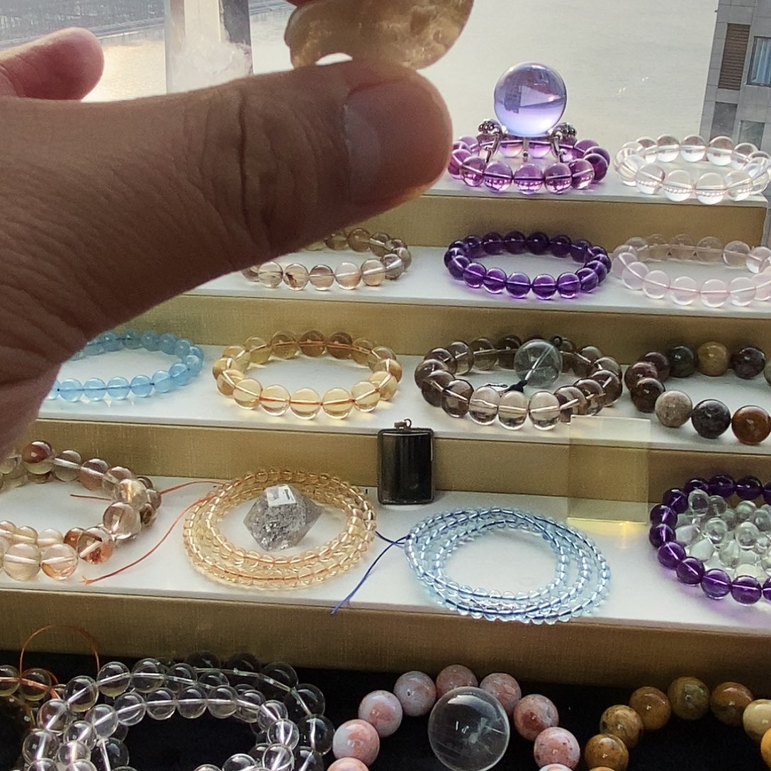 M***h未镶嵌水晶手链水晶随型