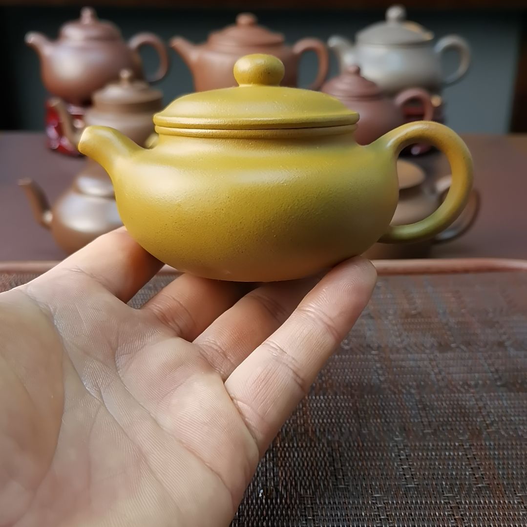 紫砂茶壶黄金段仿古200CC