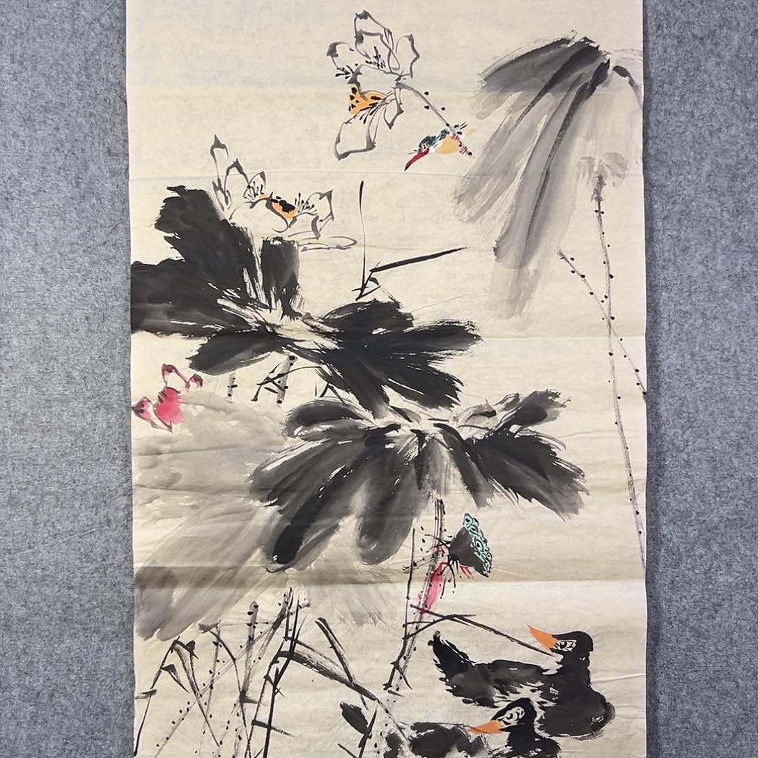 国画849 牡丹等植物生长于这里