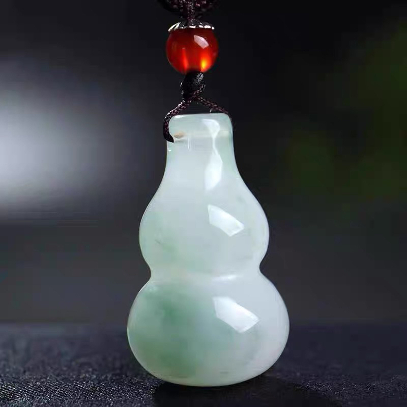 天然翡翠A货葫芦男女款玉石挂件葫芦颈饰（多样性发货）