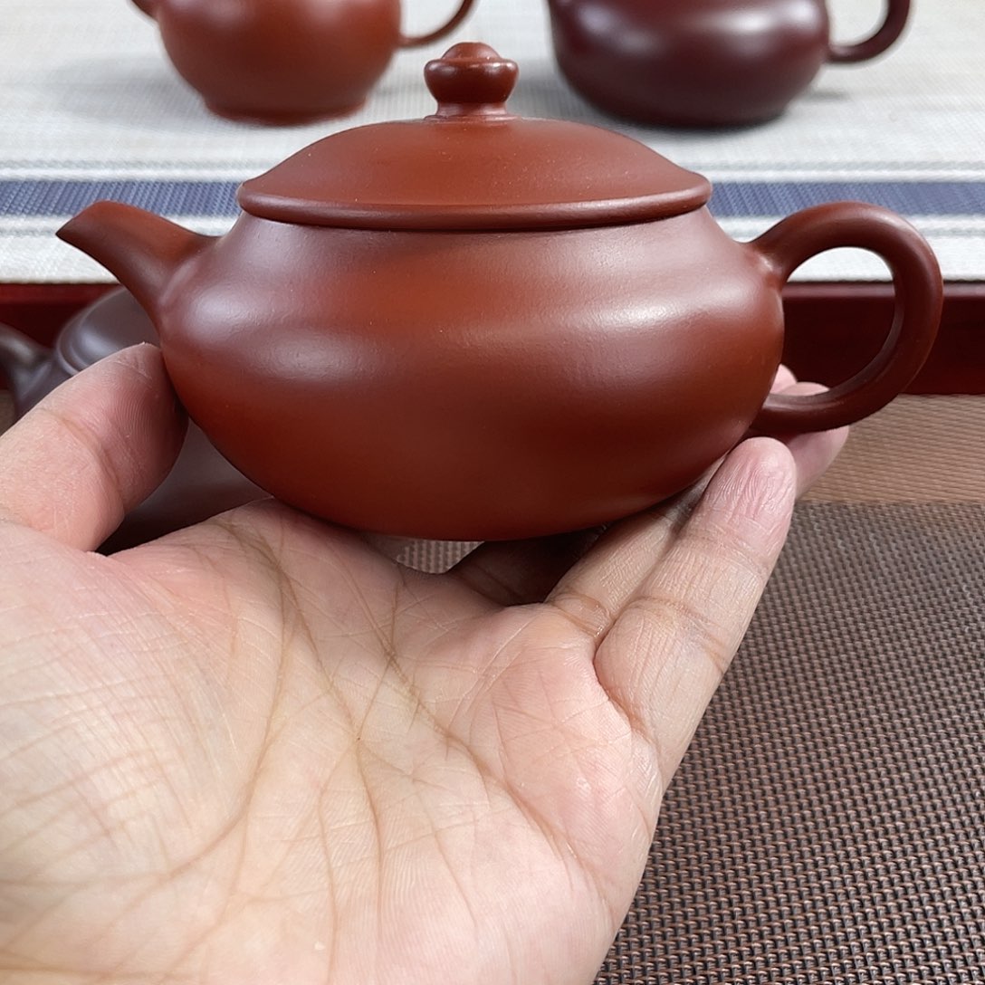 朱泥壶原矿朱泥扁樱器型