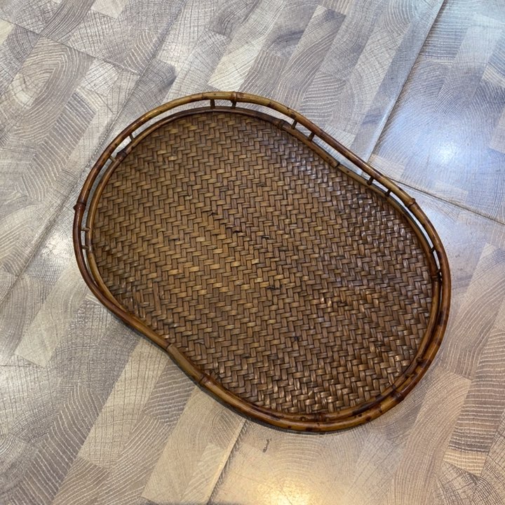 竹编茶盘茶道具摆件