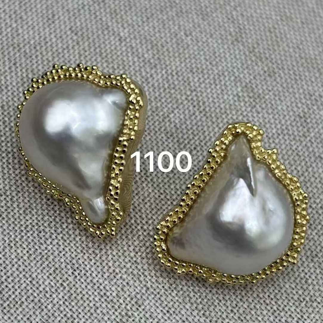 海水珍珠大点位澳白耳饰