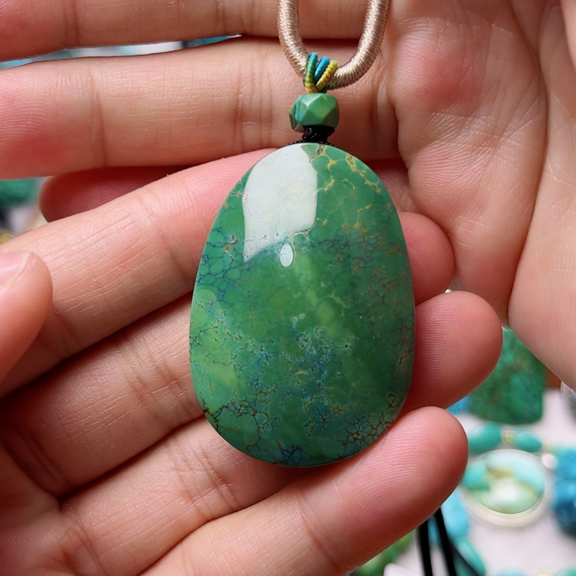 【闪购商品】绿松石珠宝奇石未镶嵌昊*