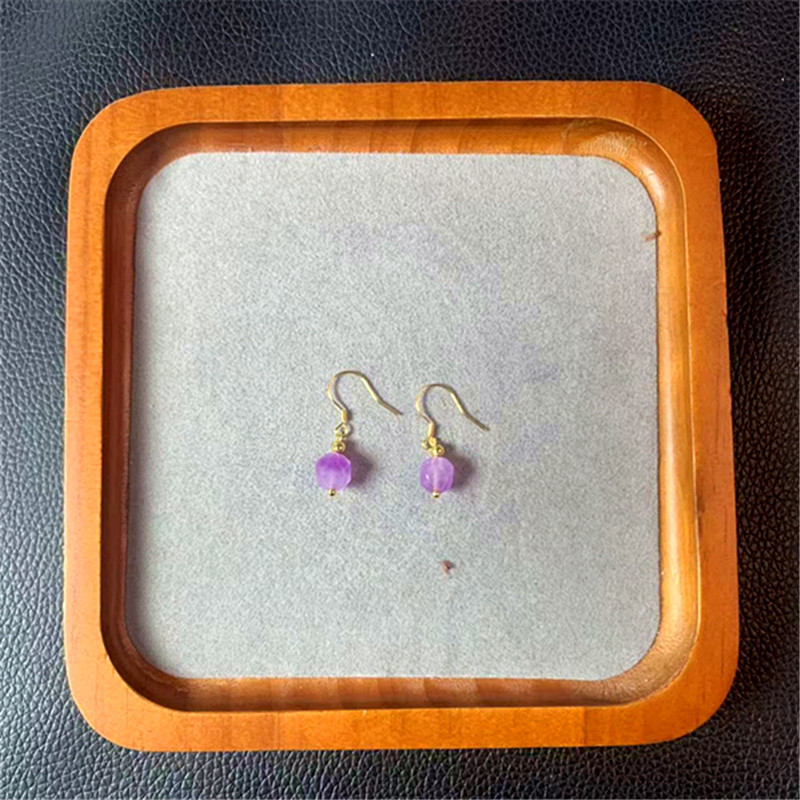 果冻紫刻面耳钩s603多样性发一