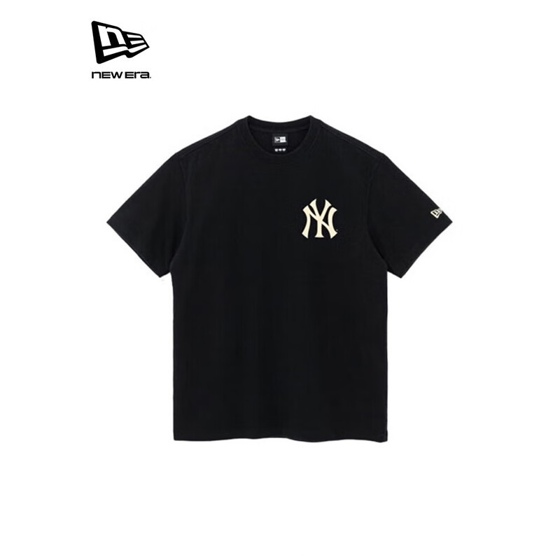 NEW ERA x MLB 纽亦华印花简约情侣T恤夏季短袖透气圆领复古
